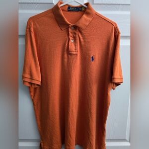 Ralph Lauren Orange Polo Shirt Classic Design